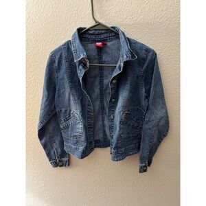 Bongo Denim‎ Jacket Blue Women Size 14 Trucker Style Classic Button Up
A769